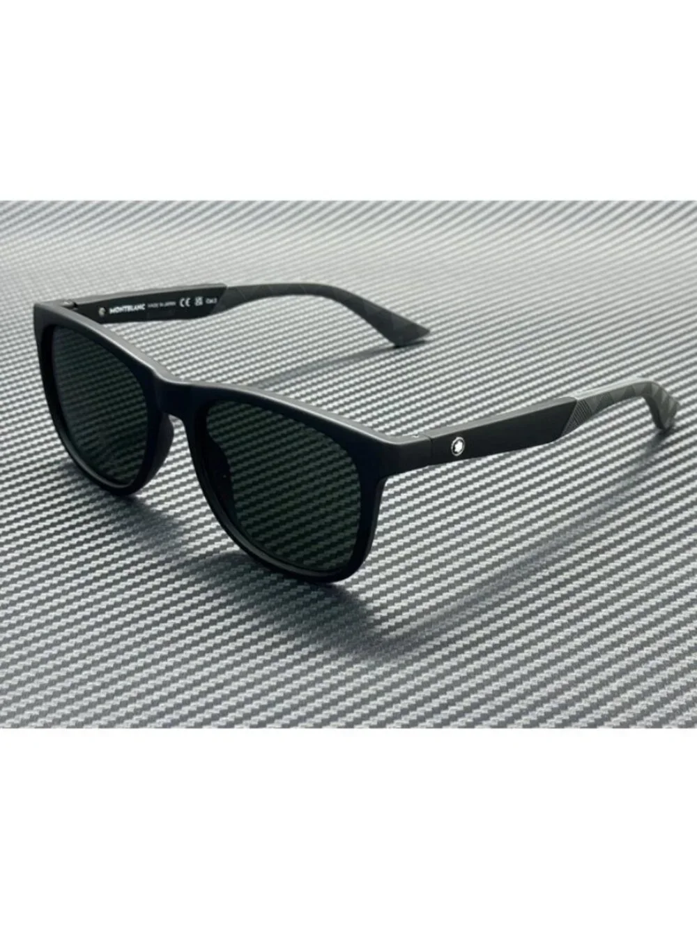 New Montblanc Men Matte Black Sunglasses 55-18-145